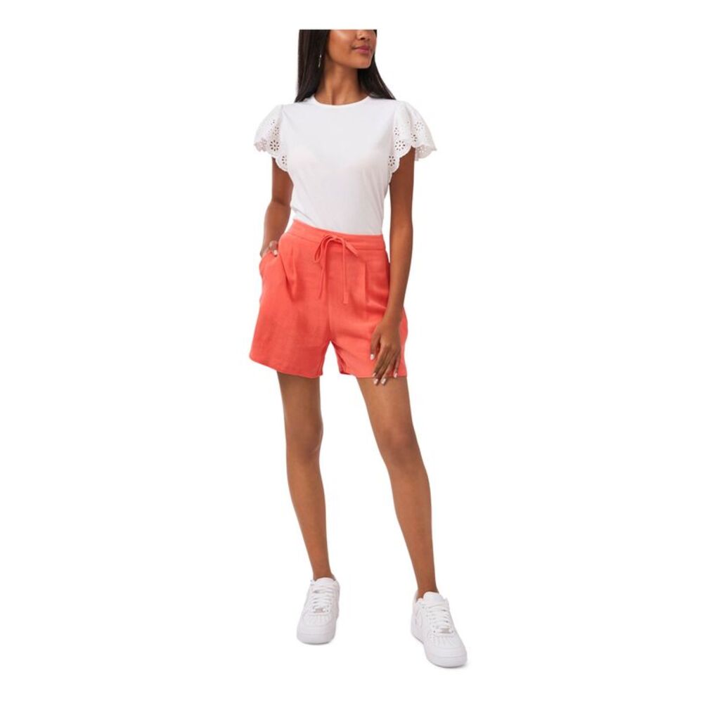 RILEY&RAE Womens Coral Pocketed Tie Relaxed Fit. Shorts S